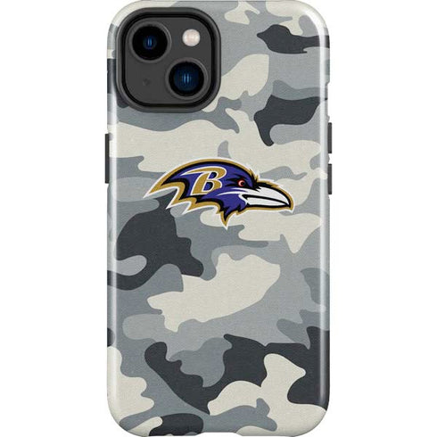 NFL Baltimore Ravens Camo iPhone 15 Impact Case