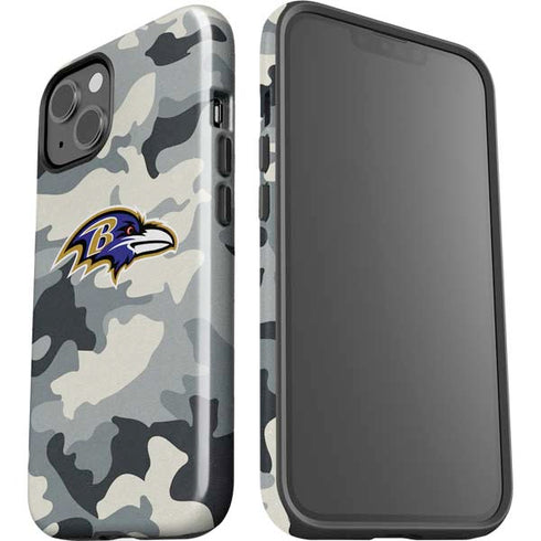 NFL Baltimore Ravens Camo iPhone 15 Impact Case