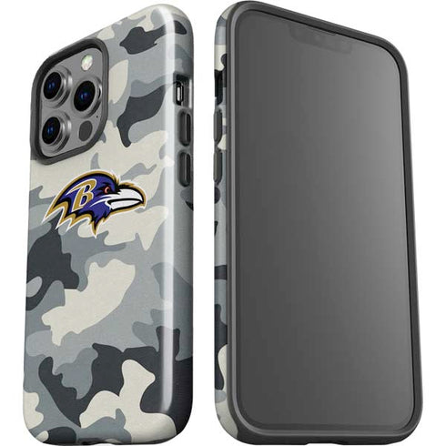 NFL Baltimore Ravens Camo iPhone 15 Pro Impact Case