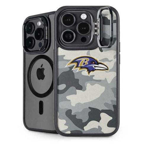 NFL Baltimore Ravens Camo iPhone 15 Pro Kickstand Case