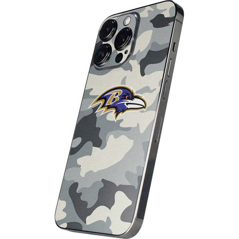 NFL Baltimore Ravens Camo iPhone 15 Pro Max Skin
