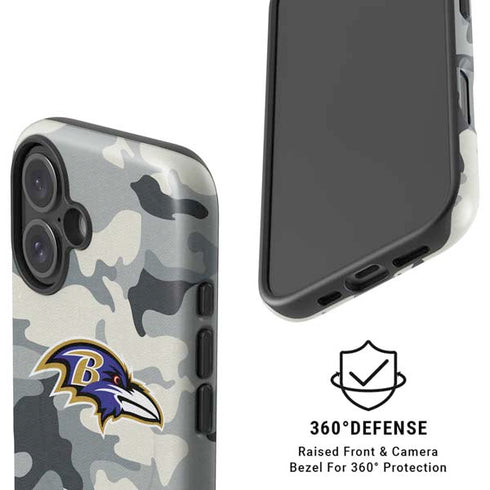 NFL Baltimore Ravens Camo iPhone 16 Magsafe Impact Case