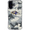 NFL Baltimore Ravens Camo iPhone 16 Plus Clear Case