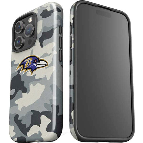 NFL Baltimore Ravens Camo iPhone 16 Pro Max Impact Case