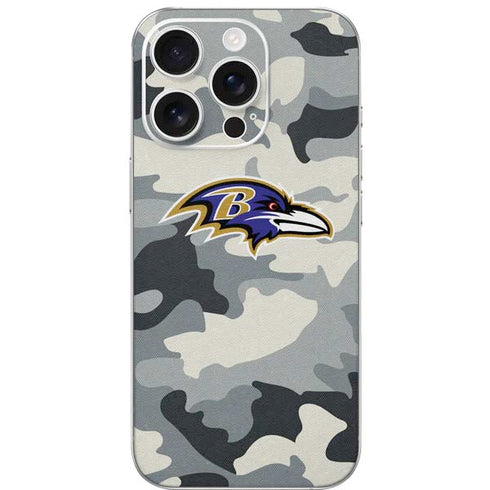 NFL Baltimore Ravens Camo iPhone 16 Pro Skin