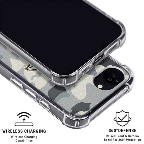NFL Baltimore Ravens Camo iPhone 16e Clear Case