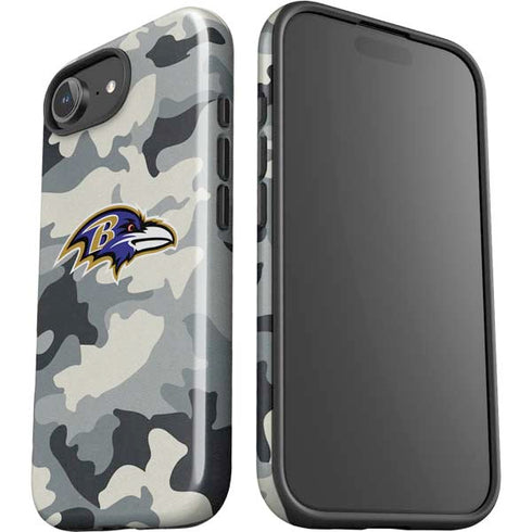 NFL Baltimore Ravens Camo iPhone 16e Impact Case