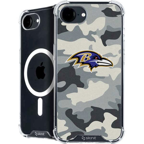 NFL Baltimore Ravens Camo iPhone 16e MagSafe Case