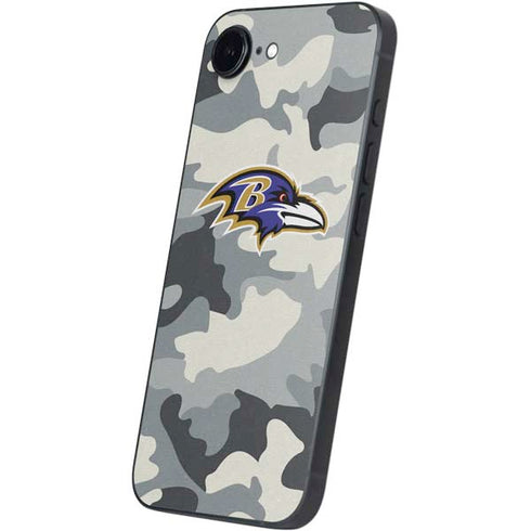NFL Baltimore Ravens Camo iPhone 16e Skin