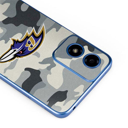 NFL Baltimore Ravens Camo Moto G Play 4G (2024) Skin