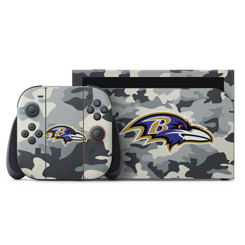 NFL Baltimore Ravens Camo Nintendo Switch 2 (2025) with Joy-Con Skin