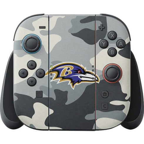 NFL Baltimore Ravens Camo Nintendo Switch 2 (2025) Joy-Con Controller Skin