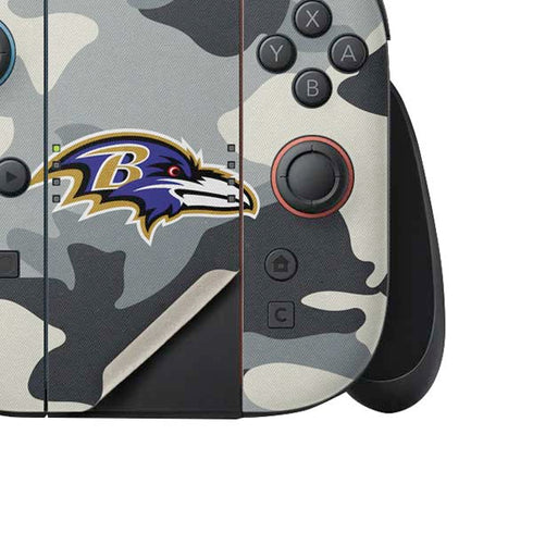 NFL Baltimore Ravens Camo Nintendo Switch 2 (2025) Joy-Con Controller Skin