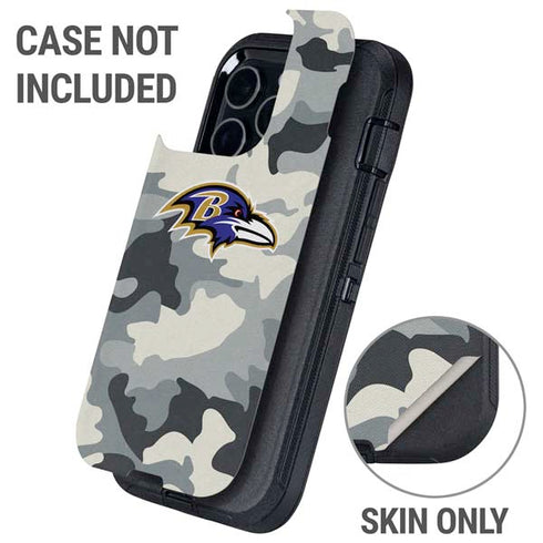 NFL Baltimore Ravens Camo Otterbox Defender iPhone Skin