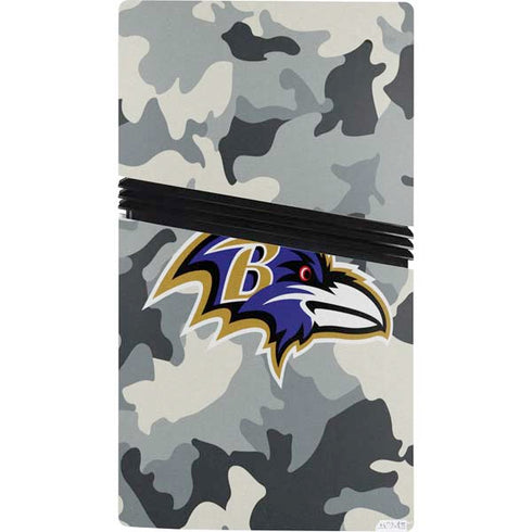 NFL Baltimore Ravens Camo PS5 Pro Console Skin