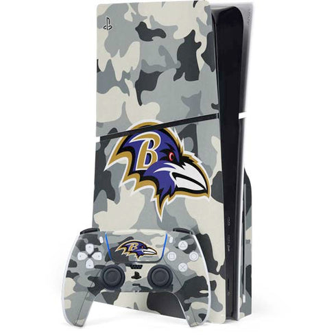 NFL Baltimore Ravens Camo PlayStation PS5 Skins