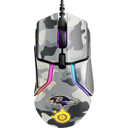 NFL Baltimore Ravens Camo SteelSeries Rival 600 Gaming Mouse Skin