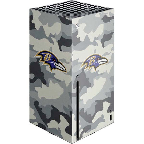 NFL Baltimore Ravens Camo Xbox Series X Skins