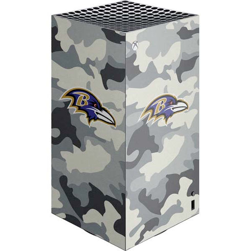 NFL Baltimore Ravens Camo XBox Series X Digital Edition Console Skin