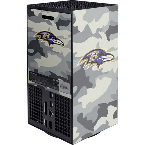 NFL Baltimore Ravens Camo XBox Series X Digital Edition Console Skin