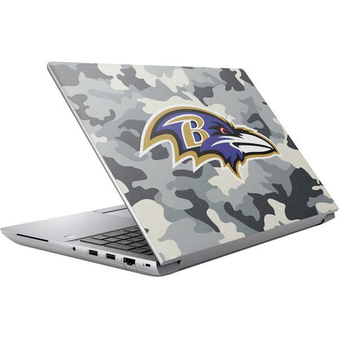 NFL Baltimore Ravens Camo HP ZBook Fury 16 G10 Skin