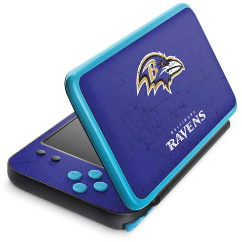 NFL Baltimore Ravens Distressed Nintendo Skins