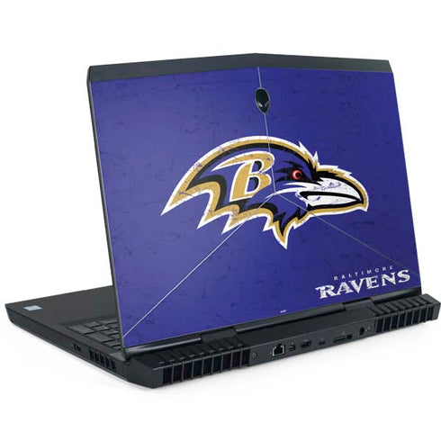 NFL Baltimore Ravens Distressed Dell Alienware Skin