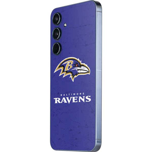 NFL Baltimore Ravens Distressed Galaxy A35 5G Skin