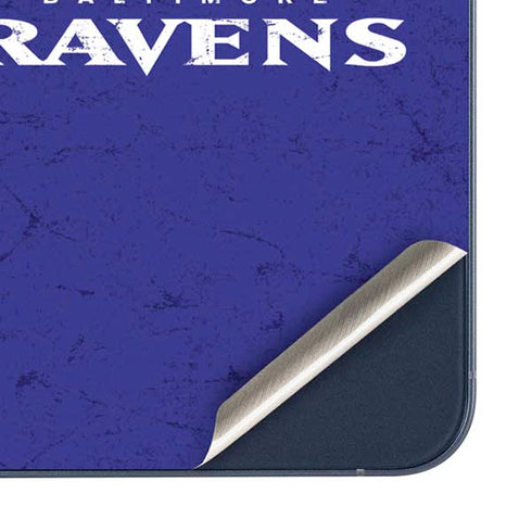 NFL Baltimore Ravens Distressed Galaxy A36 5G Skin