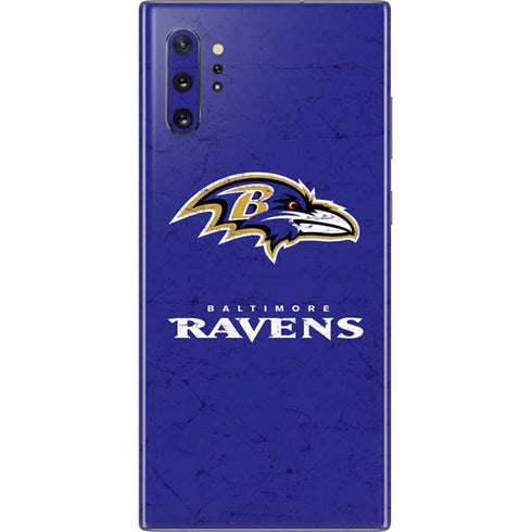 NFL Baltimore Ravens Distressed Galaxy Note 10 Plus Skin
