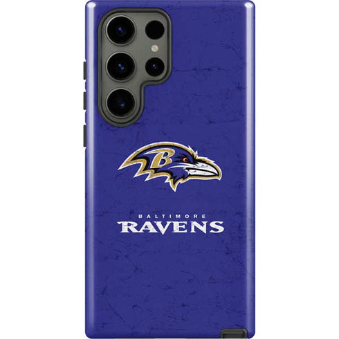 NFL Baltimore Ravens Distressed Galaxy S23 Ultra Pro Case