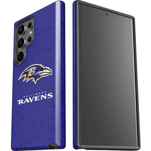 NFL Baltimore Ravens Distressed Galaxy S23 Ultra Pro Case