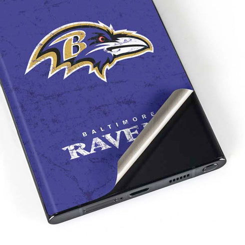 NFL Baltimore Ravens Distressed Galaxy Skins