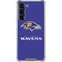 NFL Baltimore Ravens Distressed Galaxy S24 FE Clear Case