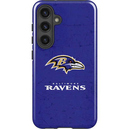 NFL Baltimore Ravens Distressed Galaxy S25 Impact Case