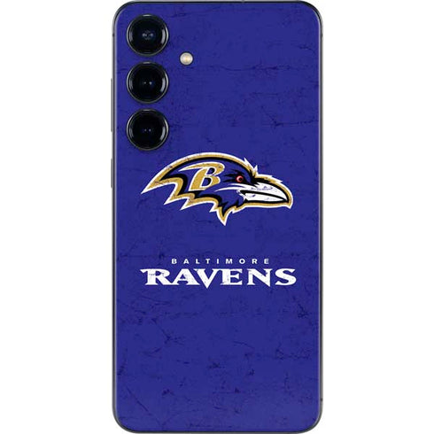 NFL Baltimore Ravens Distressed Galaxy S24 Skin