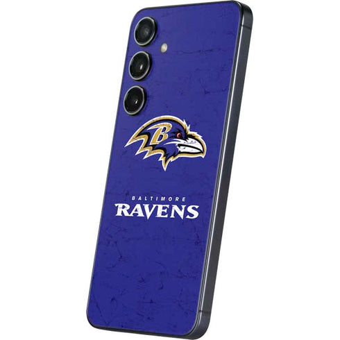 NFL Baltimore Ravens Distressed Galaxy S25 Skin