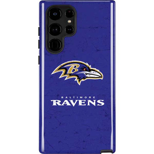 NFL Baltimore Ravens Distressed Galaxy Cases