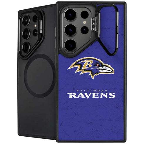 NFL Baltimore Ravens Distressed Galaxy S25 Ultra Kickstand Case