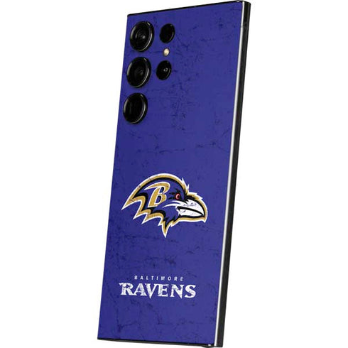 NFL Baltimore Ravens Distressed Galaxy S24 Ultra Skin