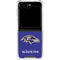NFL Baltimore Ravens Distressed Galaxy Z Flip6 Clear Case