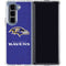 NFL Baltimore Ravens Distressed Galaxy Z Fold5 5G Clear Case