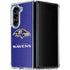 NFL Baltimore Ravens Distressed Galaxy Z Fold5 5G Clear Case