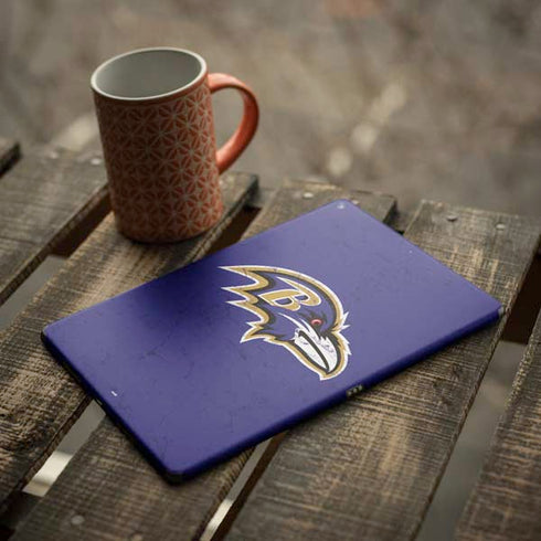 NFL Baltimore Ravens Distressed iPad Skins