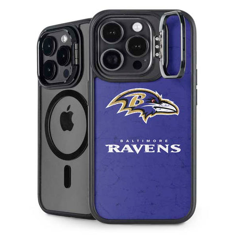NFL Baltimore Ravens Distressed iPhone 13 Pro Kickstand Case