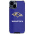NFL Baltimore Ravens Distressed iPhone 15 Clear Case