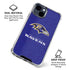 NFL Baltimore Ravens Distressed iPhone 15 Clear Case