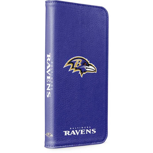 NFL Baltimore Ravens Distressed iPhone 15 Pro Folio Case