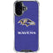 NFL Baltimore Ravens Distressed iPhone 16 Clear Case