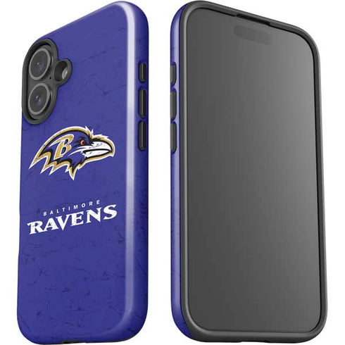 NFL Baltimore Ravens Distressed iPhone 16 Impact Case
